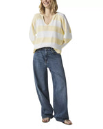 Load image into Gallery viewer, Splendid - Veronica Stripe Sweater - Lemoncello Stripe