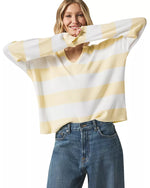 Load image into Gallery viewer, Splendid - Veronica Stripe Sweater - Lemoncello Stripe