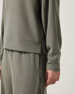 Load image into Gallery viewer, Splendid - Waffle Scuba Polo Sweatshirt - Soft Vob