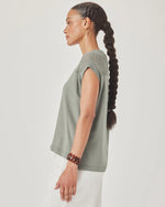 Load image into Gallery viewer, Splendid - Jade Pointelle Sleeveless Top - Eucalyptus