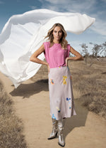 Load image into Gallery viewer, Coster Copenhagen - Top In Lurex Jersey - Bon Bon Pink