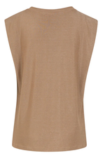 Load image into Gallery viewer, Coster Copenhagen - Top in Lurex Jersey - Warm Sand