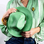 Load image into Gallery viewer, Travaux En Cours - Borsalino Hat - Mint