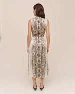 Load image into Gallery viewer, Bella Dahl - Sleeveless Belted Midi Dress - Serpent Sage Print