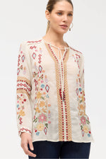 Load image into Gallery viewer, Johnny Was - Paulina Shirt Eli Ere - Equestrian Red