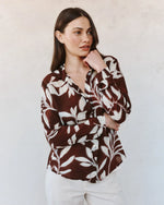 Load image into Gallery viewer, Bella Dahl - Classic Button Down - Botanical Blur Print