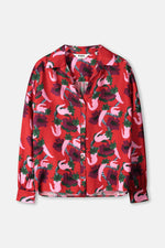 Load image into Gallery viewer, Pom Amsterdam - Violet Picnic Delight Blouse - Red