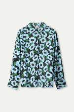 Load image into Gallery viewer, Pom Amsterdam - Wild Flowers Blue Blouse