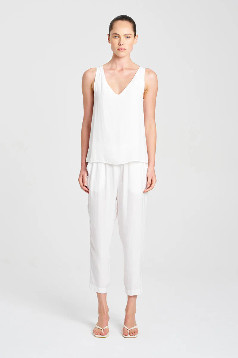 Mela Purdie - Audrey Tank - White