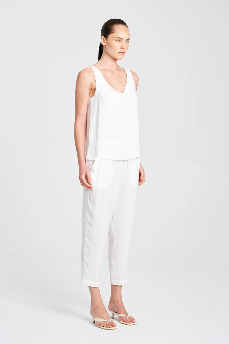 Mela Purdie - Audrey Tank - White
