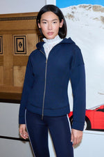 Load image into Gallery viewer, Rich And Royal - Tapered Hoodie Jacket - Midnight Blue
