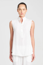 Load image into Gallery viewer, Mela Purdie - Tab Slide Tank - White
