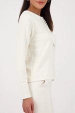Load image into Gallery viewer, Monari - Basic Decorative Detail Sweatshirt - Cashmere
