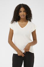 Load image into Gallery viewer, Kaffe - KAlise T-Shirt - Chalk
