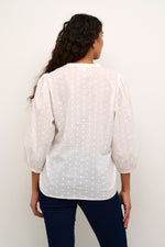 Load image into Gallery viewer, Kaffe - KAjollia Blouse - Chalk
