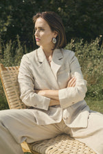Load image into Gallery viewer, Kaffe - KAhelene Pants - Feather Grey Melange
