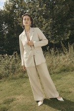 Load image into Gallery viewer, Kaffe - KAhelene Pants - Feather Grey Melange
