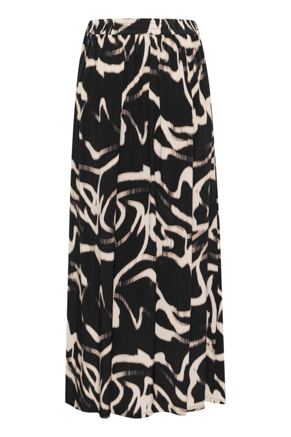 Kaffe - KAmartha Skirt - Black/Nature Organic Lines