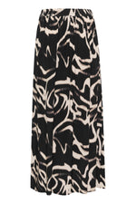 Load image into Gallery viewer, Kaffe - KAmartha Skirt - Black/Nature Organic Lines
