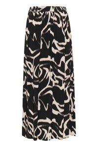 Kaffe - KAmartha Skirt - Black/Nature Organic Lines