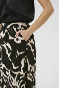 Kaffe - KAmartha Skirt - Black/Nature Organic Lines