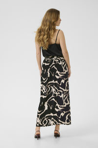 Kaffe - KAmartha Skirt - Black/Nature Organic Lines