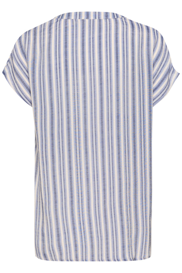 Kaffe - KAanja Blouse - Blue/Chalk Stripe