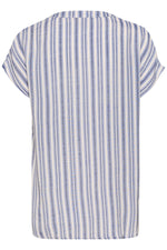 Load image into Gallery viewer, Kaffe - KAanja Blouse - Blue/Chalk Stripe
