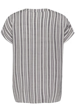 Load image into Gallery viewer, Kaffe - KAanja Blouse - Black/Chalk Stripe
