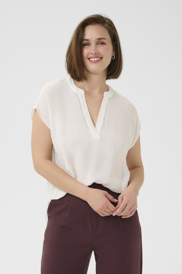 Kaffe - KAanja Blouse - Chalk