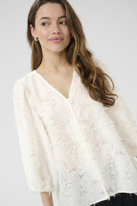 Kaffe - KApariva Blouse - Chalk