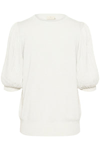 Kaffe - KAregina Pleat Pullover - Chalk