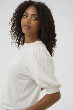 Load image into Gallery viewer, Kaffe - KAregina Pleat Pullover - Chalk
