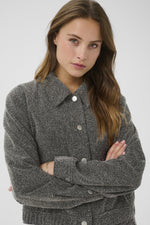Load image into Gallery viewer, Kaffe - KAalba Jacket - Black Melange
