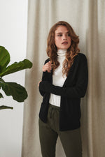 Load image into Gallery viewer, Kaffe - KAfenia Astrid Cardigan - Black Deep
