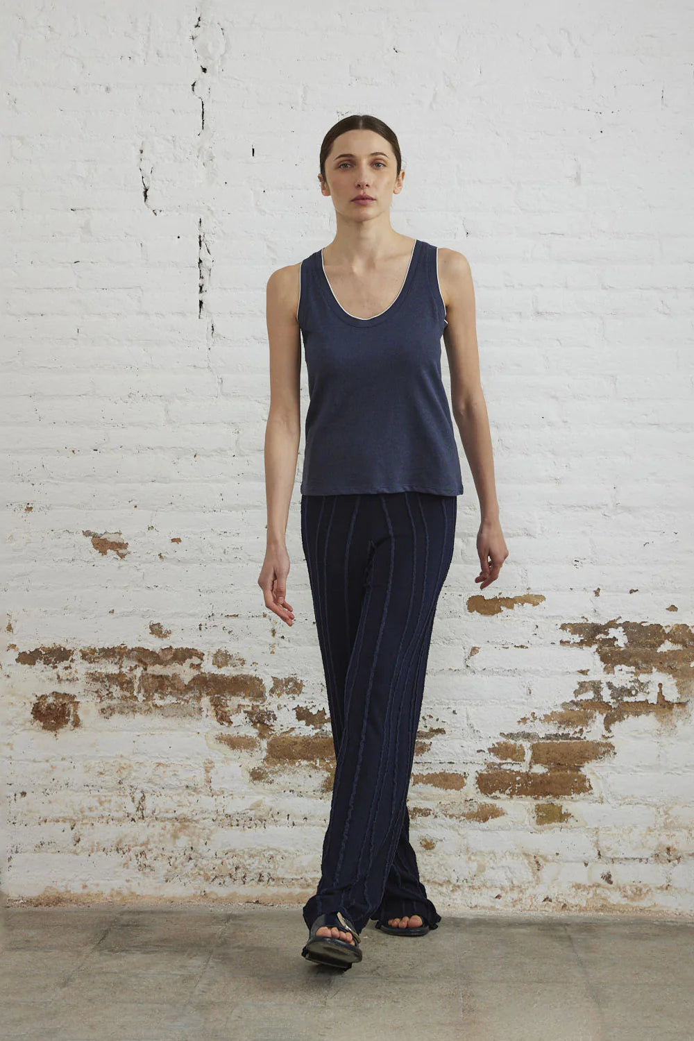 Sita Murt - Cotton Linen Top - True Blue