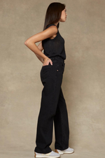 Load image into Gallery viewer, Dricoper - Seville Straight Leg - Black Jeans
