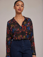 Load image into Gallery viewer, Bella Dahl - Rounded Button Down Shirt - Evening Garden Print
