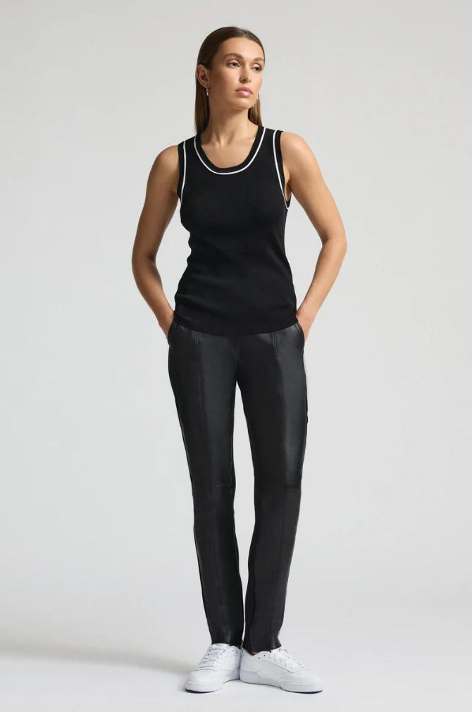 Raw By Raw - Base Layer Ribbed Singlet - Jet