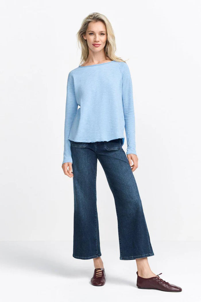 Rich And Royal - Organic Heavy Jersey Long Sleeve - Ocean Blue