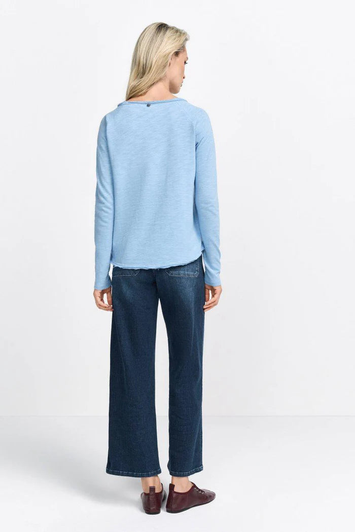 Rich And Royal - Organic Heavy Jersey Long Sleeve - Ocean Blue