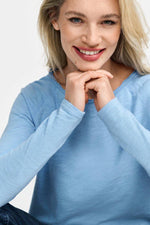 Load image into Gallery viewer, Rich And Royal - Organic Heavy Jersey Long Sleeve - Ocean Blue
