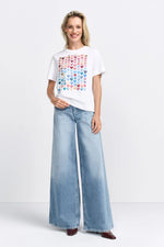Load image into Gallery viewer, Rich And Royal - Easy Fit Hearts T-Shirt - White
