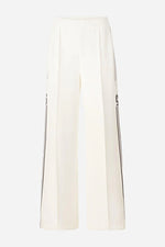 Load image into Gallery viewer, Rich And Royal - Scuba Wide Leg With Stripes - Pearl White
