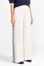 Load image into Gallery viewer, Rich And Royal - Scuba Wide Leg With Stripes - Pearl White
