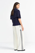 Load image into Gallery viewer, Rich And Royal - Scuba Wide Leg With Stripes - Pearl White
