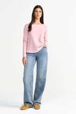 Load image into Gallery viewer, Rich And Royal - Organic Heavy Jersey Longsleeve - Rose Water
