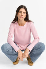 Load image into Gallery viewer, Rich And Royal - Organic Heavy Jersey Longsleeve - Rose Water
