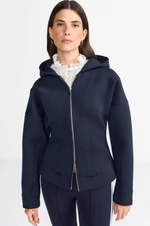 Load image into Gallery viewer, Rich And Royal - Tapered Hoodie Jacket - Midnight Blue
