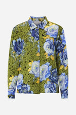 Load image into Gallery viewer, Rich And Royal - Peony Print Shirt - Urban Lime
